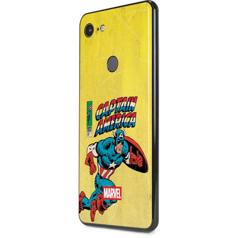 Marvel Classic Comics Captain America Google Pixel 3 XL Skin